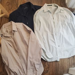 GAP/J.Crew Bundle of Men's Collared shirts, X 3